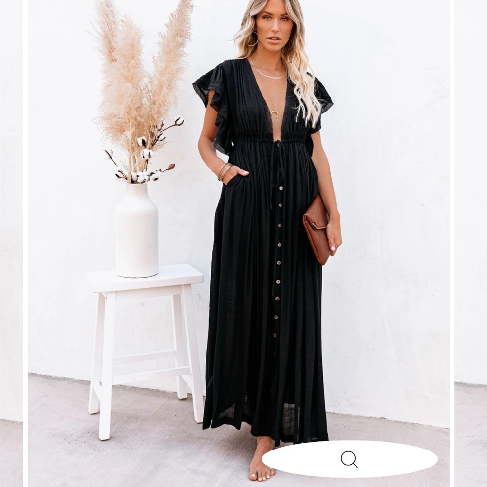 NWT Vici black sold out maxi dress size small - Picture 1 of 3